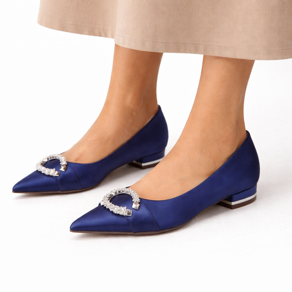 Satin Bridal Flats