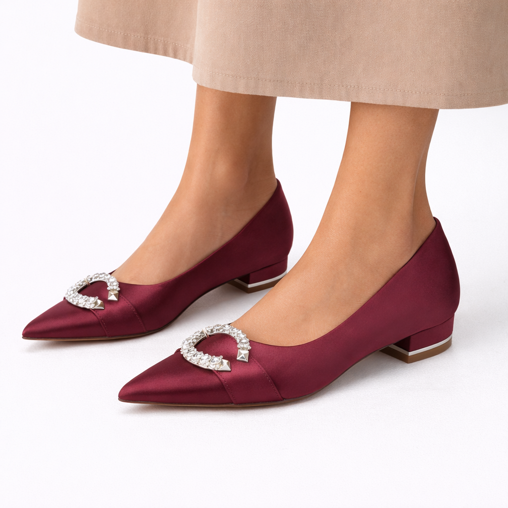 Satin Bridal Flats