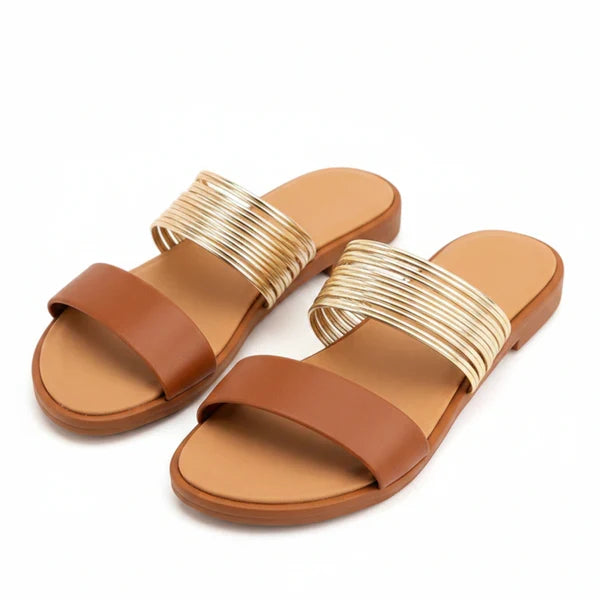 Metallic Multi-Strap Slides