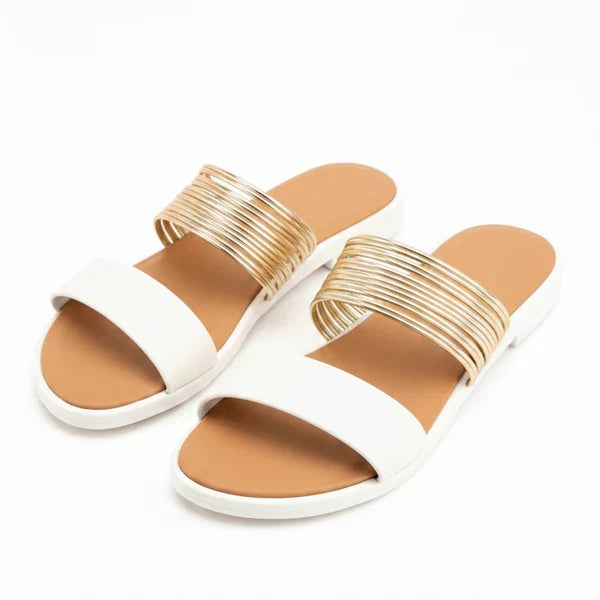 Metallic Multi-Strap Slides