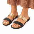 Metallic Multi-Strap Slides