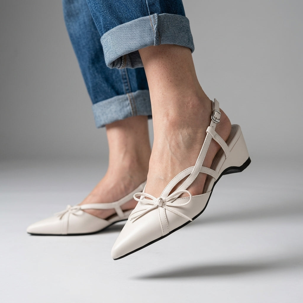 Lana Bow Slingbacks
