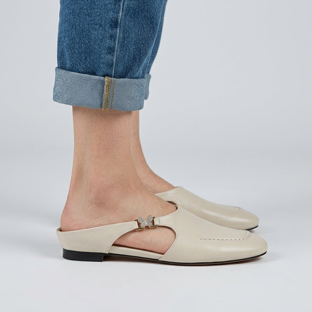Stella Butterfly Mules