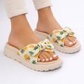 Bow Woven Flats