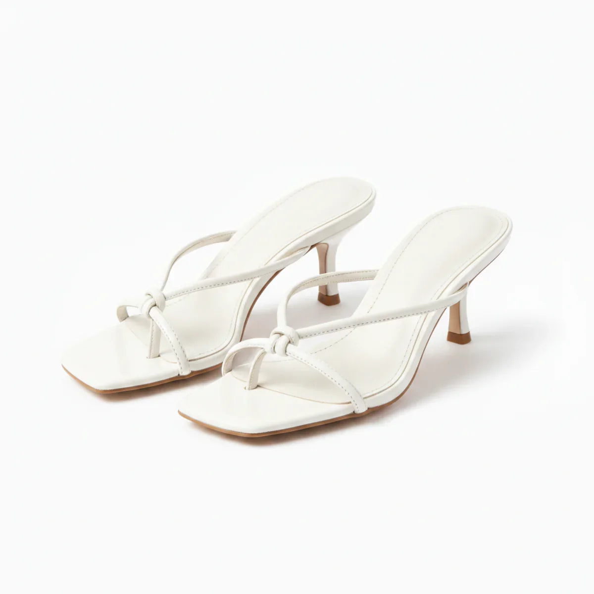 Knot Strap Heeled Sandals